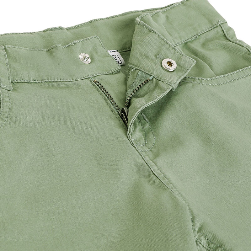 Boys Medium Green Solid Trouser image number 2